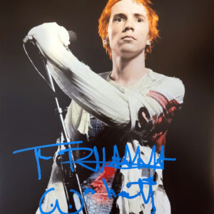 Signed Johnny Rotten Print